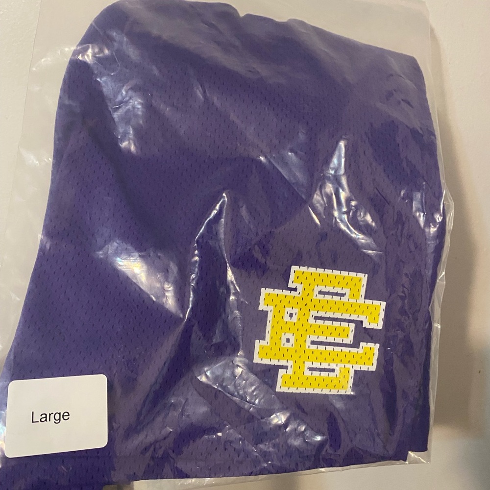 Original Eric Emanuel shorts. Purple size large, unisex.